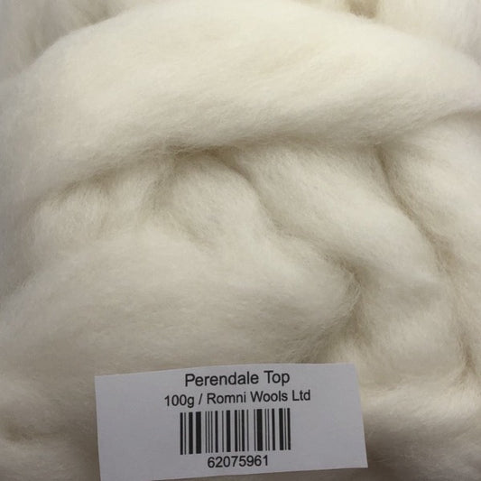 close up of Perendale wool roving carded unspun wool from the Perendale sheep