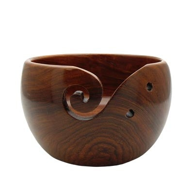 Estelle Yarn Bowl - Acacia Wood - Medium