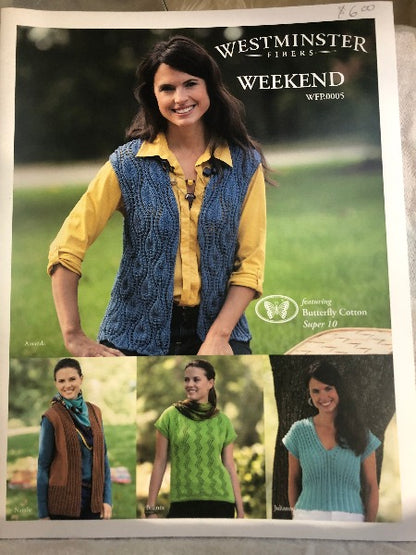 Westminster Fibers pattern booklet WFP.0005: Weekend