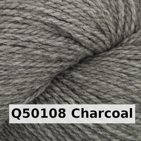 colour swatch Q50108-charcoal-estelle-llama-natural-worsted-merino-wool-llama-yarn-medium-size-4-yarn-natural-undyed