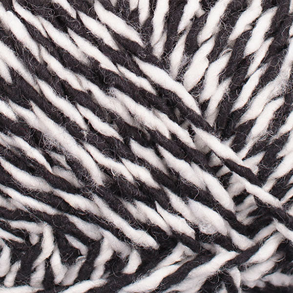 borgo de pazzi amore cotton yarn aran medium recycled yarn 86 black and white marl