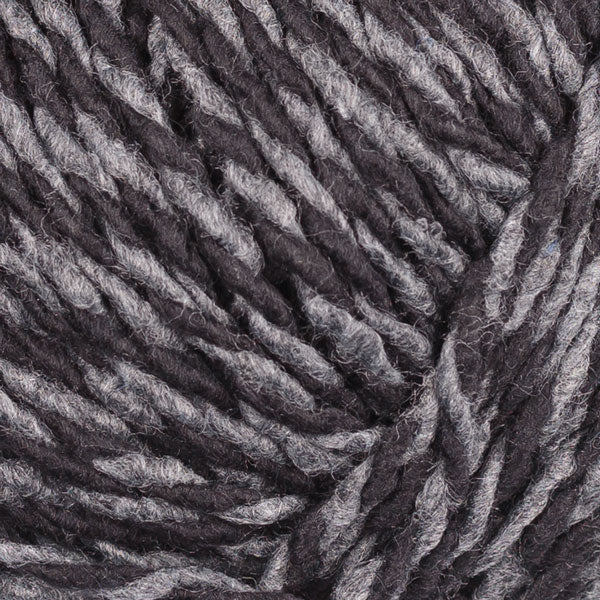 borgo de pazzi amore cotton yarn aran medium recycled yarn 95 black and graphite marl