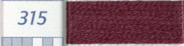 DMC Six Strand Embroidery Floss Columns 4, 5, and 6 on DMC chart