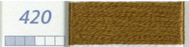 DMC Six Strand Embroidery Floss Columns 13, 14, and 15 on DMC chart