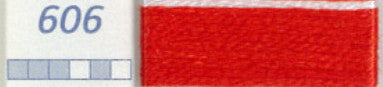 DMC Six Strand Embroidery Floss Columns 13, 14, and 15 on DMC chart