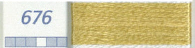 DMC Six Strand Embroidery Floss Columns 13, 14, and 15 on DMC chart