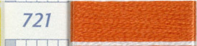 DMC Six Strand Embroidery Floss Columns 13, 14, and 15 on DMC chart