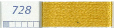 DMC Six Strand Embroidery Floss Columns 13, 14, and 15 on DMC chart