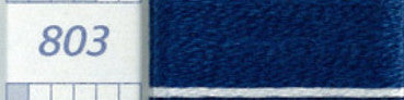 DMC Six Strand Embroidery Floss Columns 7, 8, and 9 on DMC chart