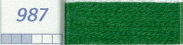 DMC Six Strand Embroidery Floss Columns 10, 11, and 12 on DMC chart