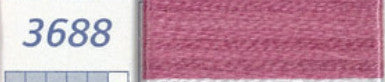 DMC Six Strand Embroidery Floss Columns 1, 2, and 3 on DMC chart