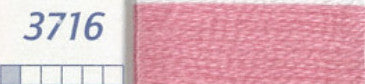 DMC Six Strand Embroidery Floss Columns 1, 2, and 3 on DMC chart