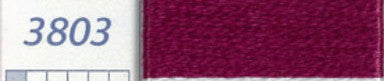 DMC Six Strand Embroidery Floss Columns 1, 2, and 3 on DMC chart