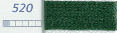 DMC Six Strand Embroidery Floss Columns 10, 11, and 12 on DMC chart