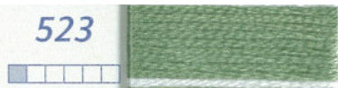 DMC Six Strand Embroidery Floss Columns 10, 11, and 12 on DMC chart