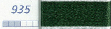 DMC Six Strand Embroidery Floss Columns 10, 11, and 12 on DMC chart