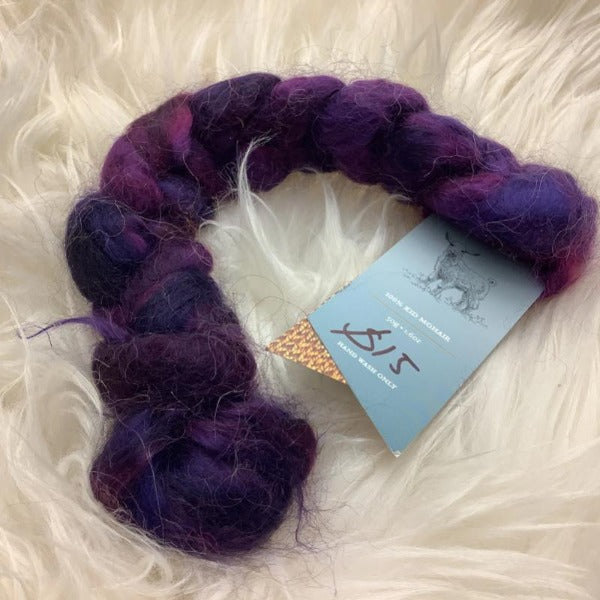 Fleece Artist Hand-Dyed Fibre Braid, 50g