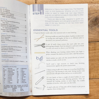 Next Steps One: Knitting Guidebook