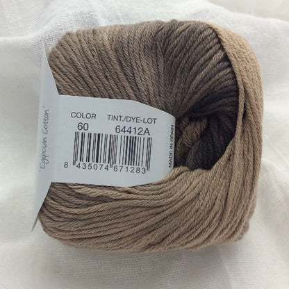 yarn cotton degrade sun knit egyptian cotton 60 ombre tan and brown