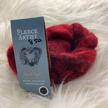 Fleece Artist Hand-Dyed Fibre Braid, 50g