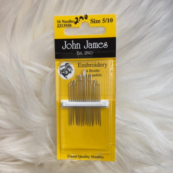 John James Embroidery needles