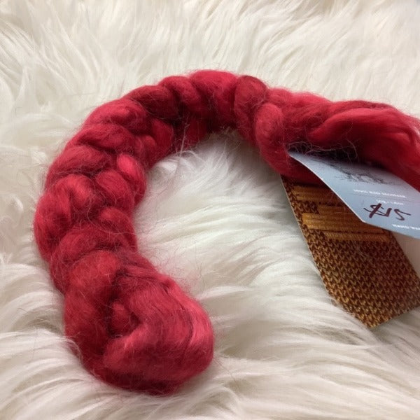 Fleece Artist Hand-Dyed Fibre Braid, 50g