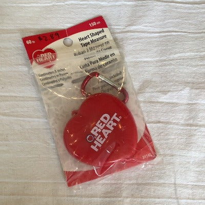 Red Heart- Retractable Tape Measures (Heart Shaped Design)