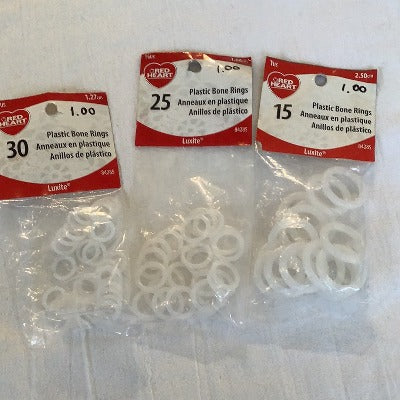 Red Heart - Plastic Bones Rings Stitch Markers