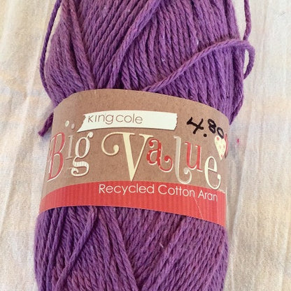 SALE - King Cole Big Value Recycled Cotton Aran