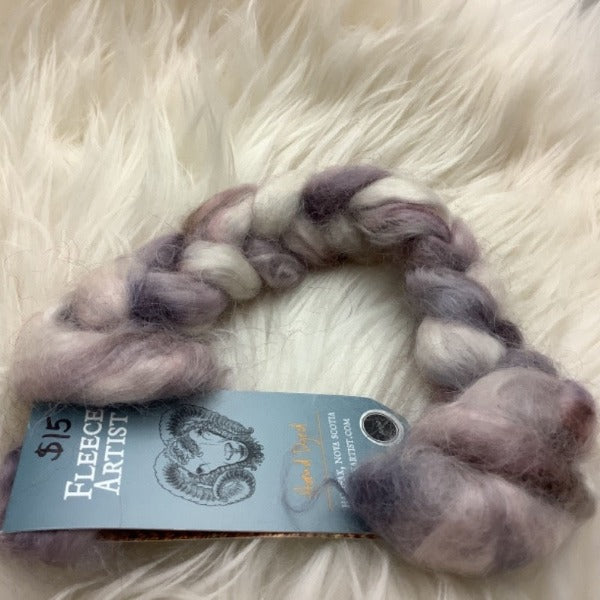 Fleece Artist Hand-Dyed Fibre Braid, 50g