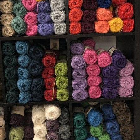 snapshot of balls of Rowan Handknit Cotton yarn at Romni Wools