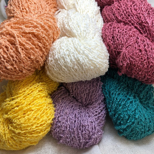 Sale European Linen Yarn 100% Linen Boucle