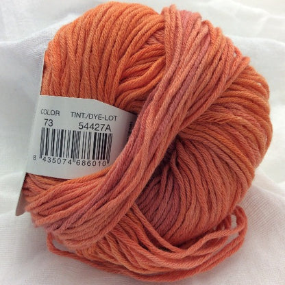 yarn cotton degrade sun knit egyptian cotton 73 ombre orange plum