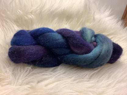 Fleece Artist Hand-Dyed Fibre Braid, 50g