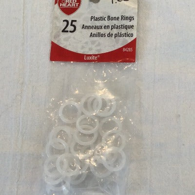 Red Heart - Plastic Bones Rings Stitch Markers