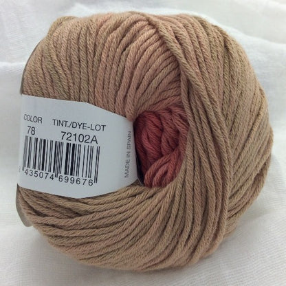 yarn cotton degrade sun knit egyptian cotton 78 ombre peach pink