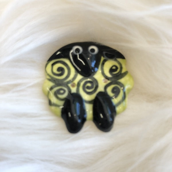 Ceramic Sheep Buttons medium