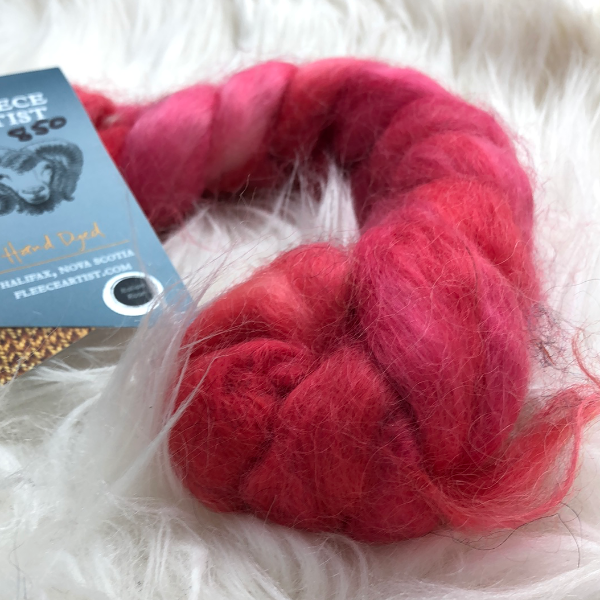 Fleece Artist Hand-Dyed Fibre Braid, 50g