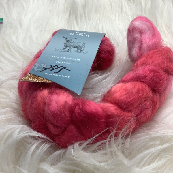 Fleece Artist Hand-Dyed Fibre Braid, 50g