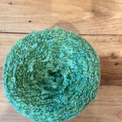Cone Yarn Light Green Boucle