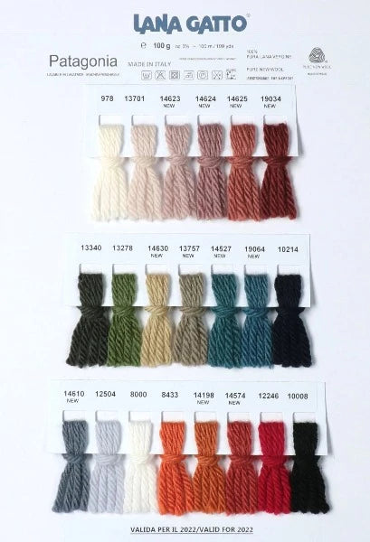 colour options lana-gatto-wool-yarn-bulky-chunky