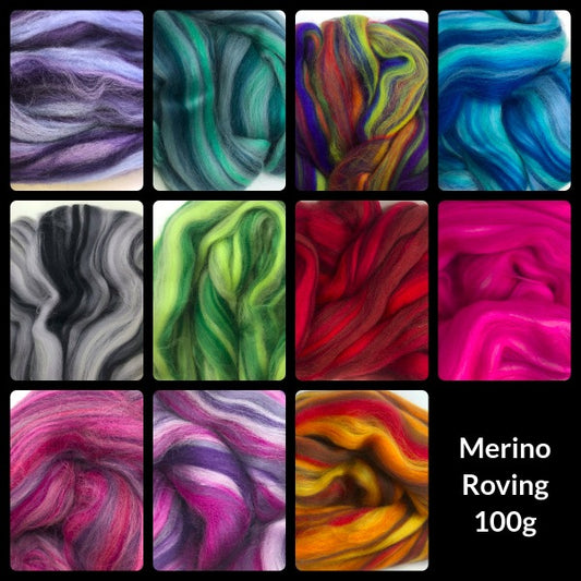 Romni Wools Dyed Merino Roving